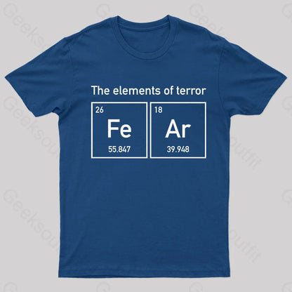 The Elements Of Terror Nerd T-Shirt Navy / S