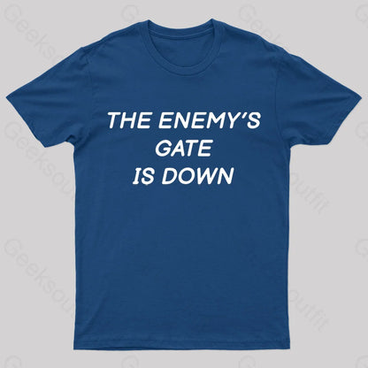 The Enemy’s Gate Is Down Geek T-Shirt Navy / S