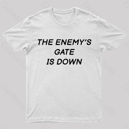 The Enemy’s Gate Is Down Geek T-Shirt White / S