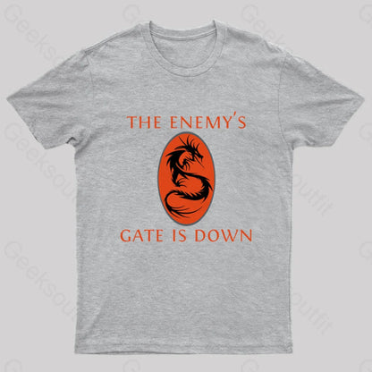 The Enemy’s Gate Is Down Nerd T-Shirt Grey / S