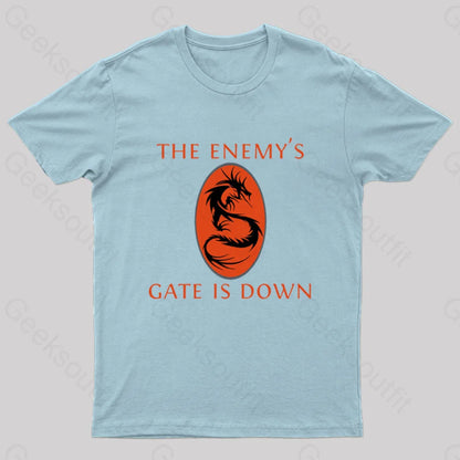 The Enemy’s Gate Is Down Nerd T-Shirt Light Blue / S