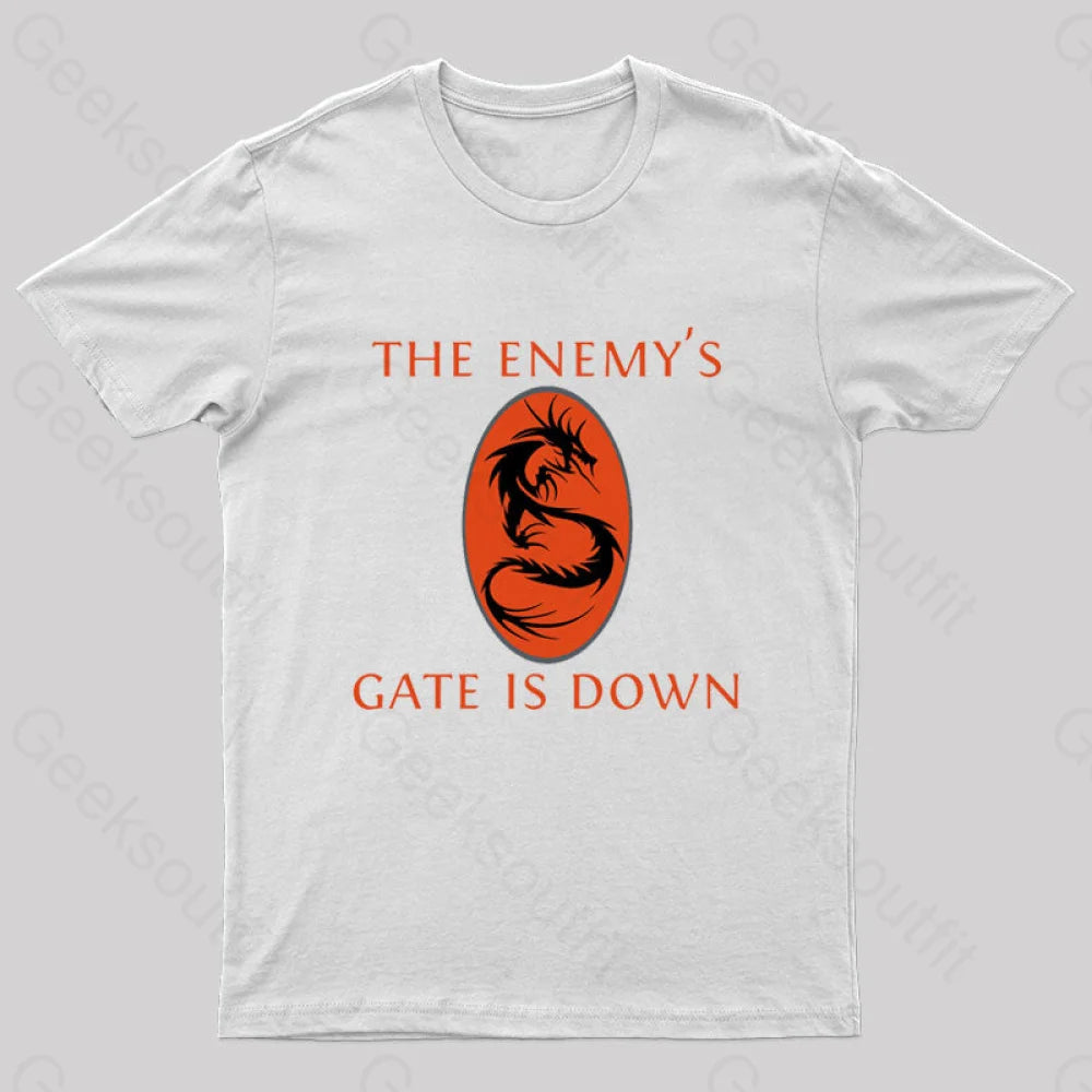 The Enemy’s Gate Is Down Nerd T-Shirt White / S