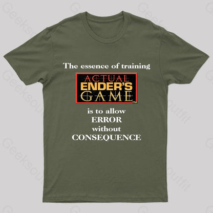 The Essence Of Training Nerd T-Shirt Army Green / S