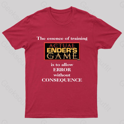 The Essence Of Training Nerd T-Shirt Red / S