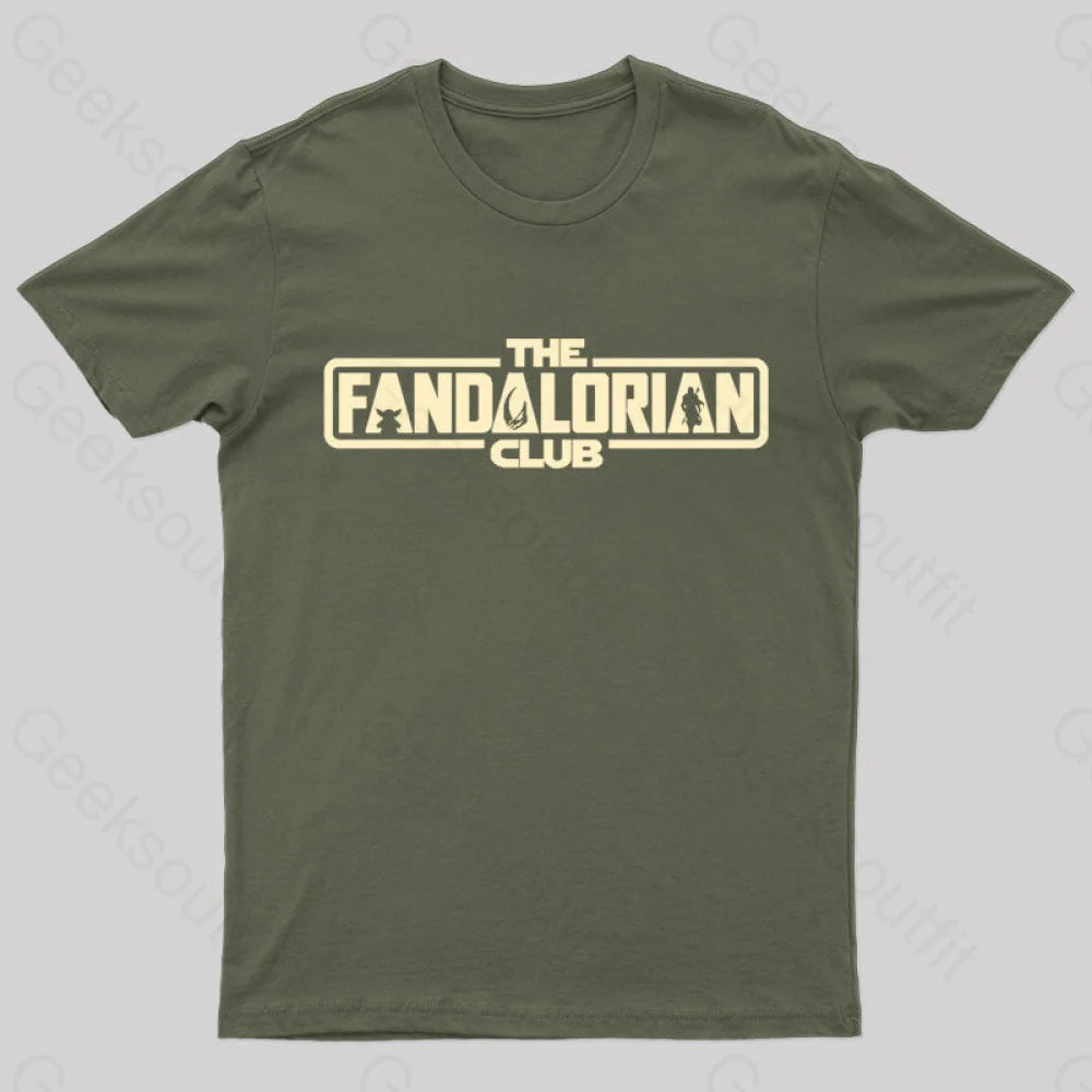 The Fandalorian Club Nerd T-Shirt Army Green / S