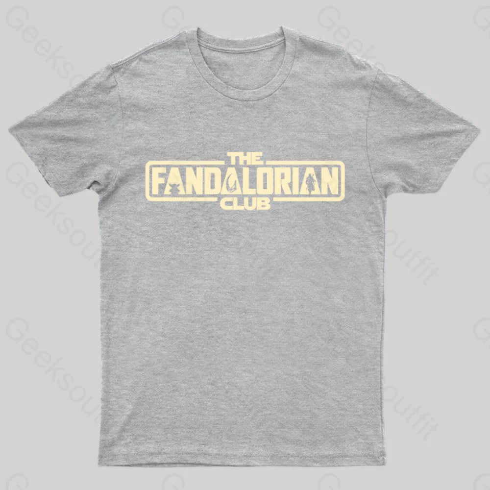 The Fandalorian Club Nerd T-Shirt Grey / S