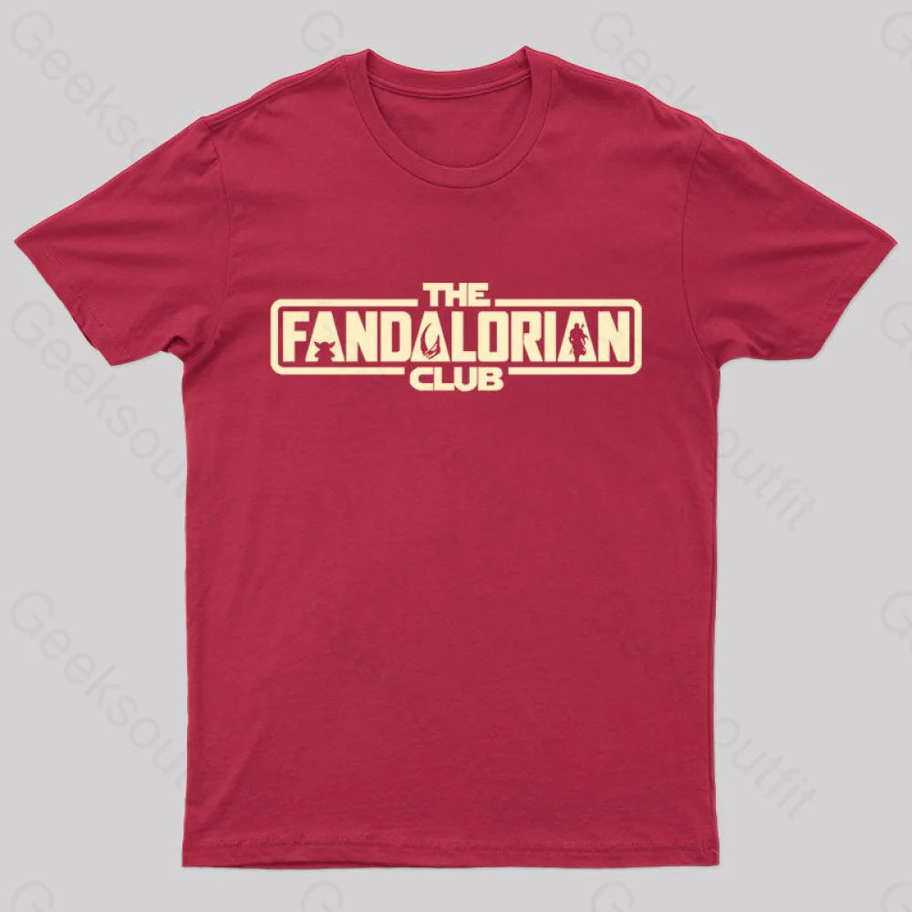 The Fandalorian Club Nerd T-Shirt Red / S