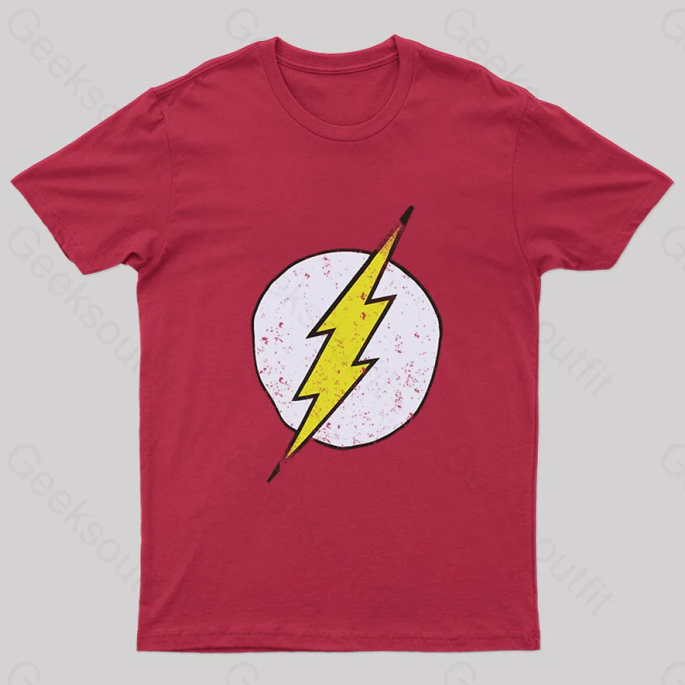 The Flash Distressed T-Shirt Red / S