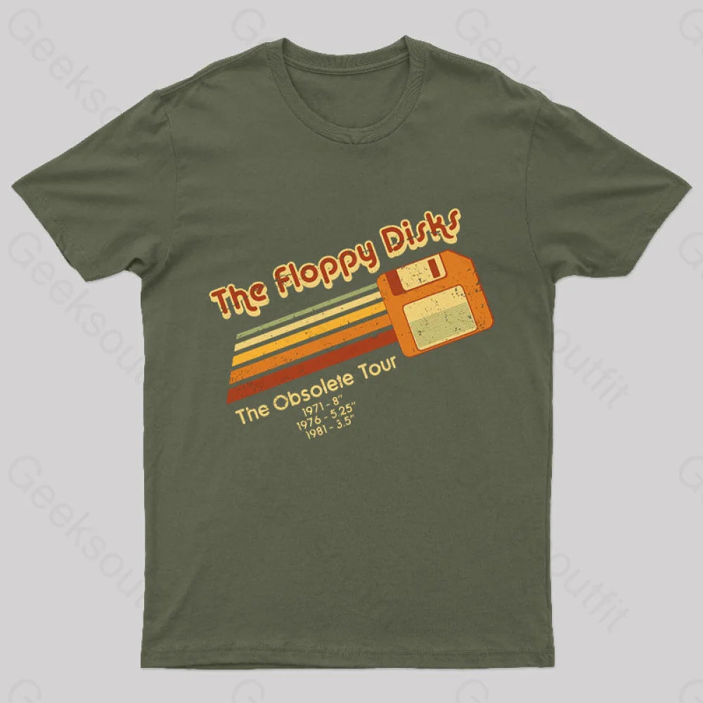 The Floppy Disks Vintage T-Shirt Army Green / S