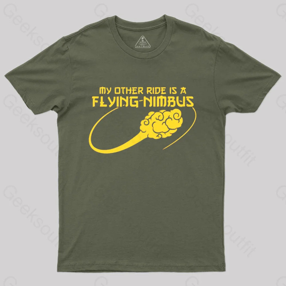 The Flying Nimbus T-Shirt Army Green / S