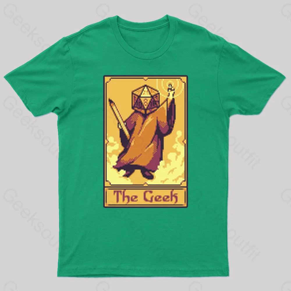 The Geek Card T-Shirt Green / S