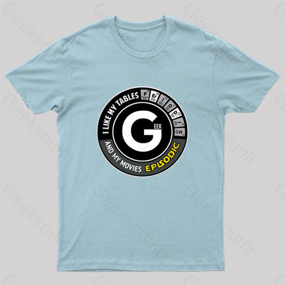 The Geek T-Shirt Light Blue / S