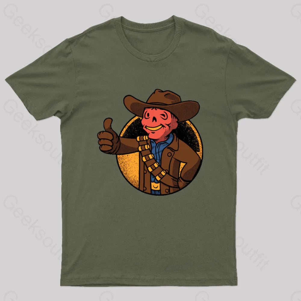 The Ghoul Nerd T-Shirt Army Green / S