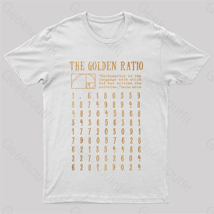 The Golden Ratio Geek T-Shirt White / S