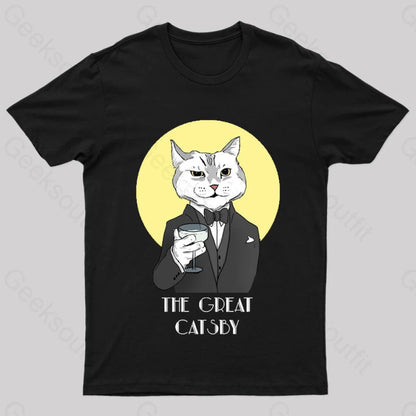 The Great Catsby Geek T-Shirt Black / S