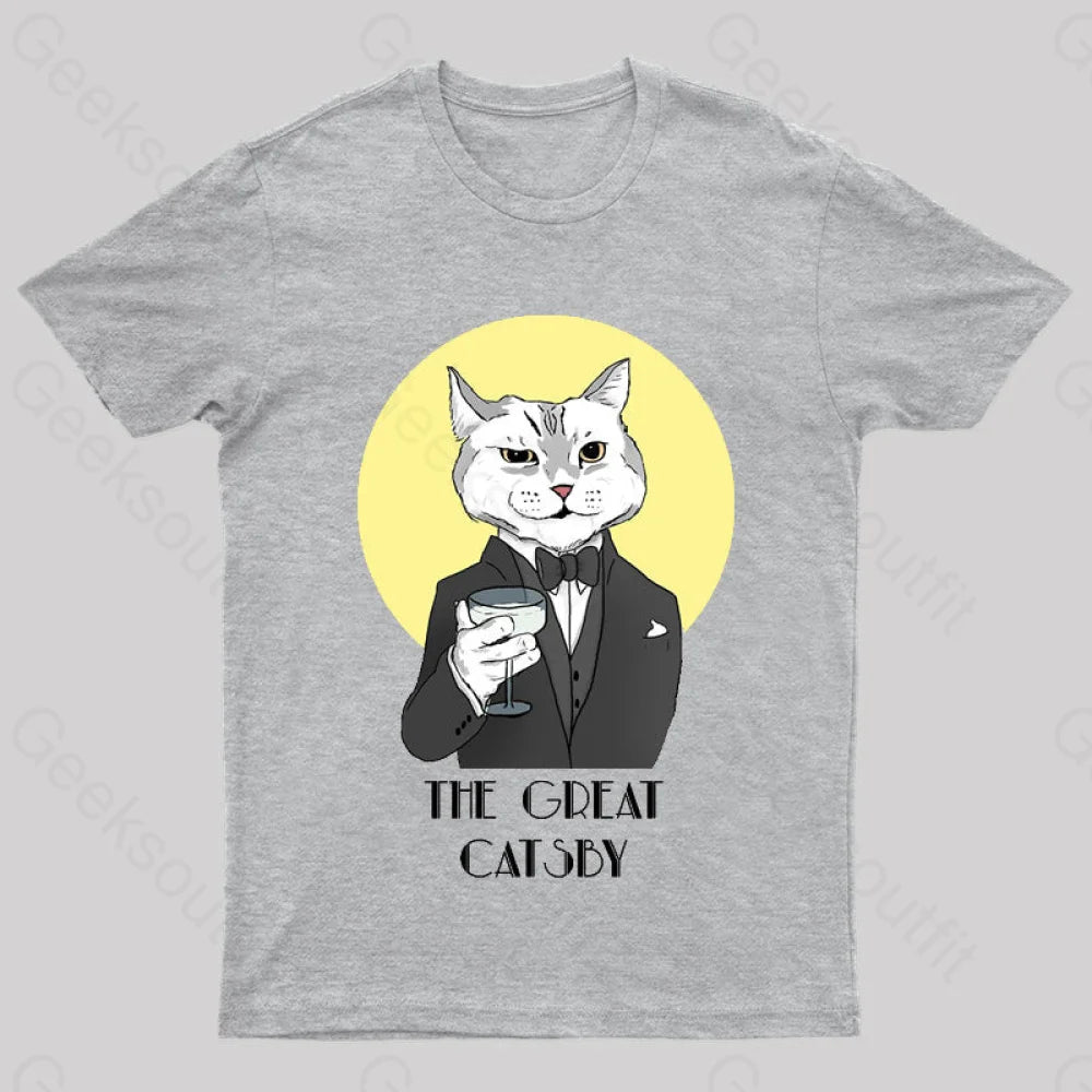 The Great Catsby Geek T-Shirt Grey / S