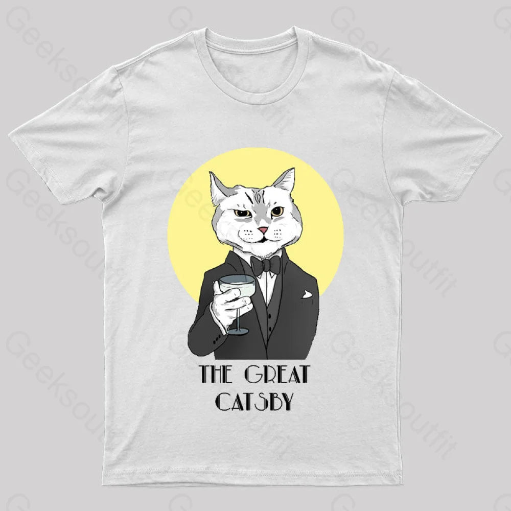 The Great Catsby Geek T-Shirt White / S