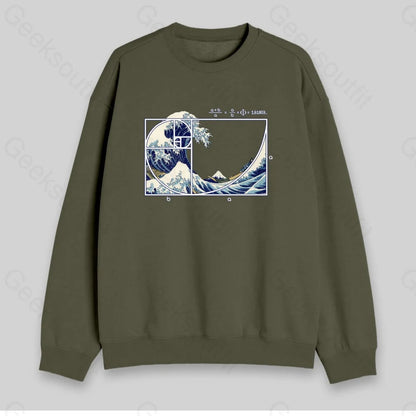 The Great Fibonacci Wave Sweatshirt - Geeksoutfit