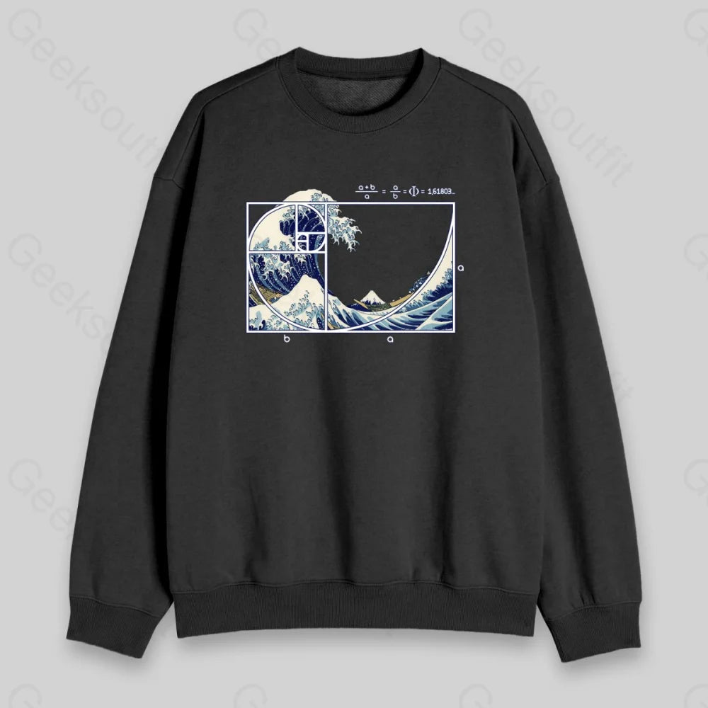 The Great Fibonacci Wave Sweatshirt - Geeksoutfit