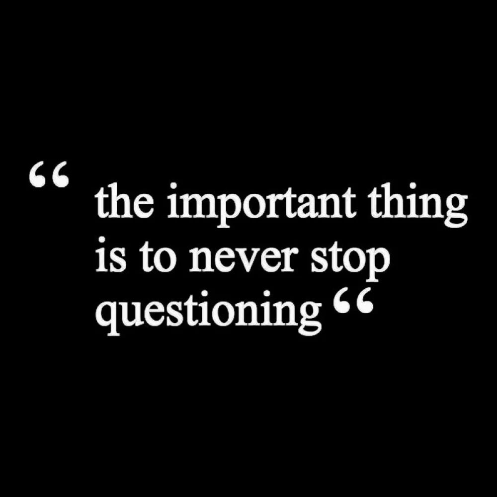 The Important Thing Is To Never Stop Questioning Nerd T-Shirt