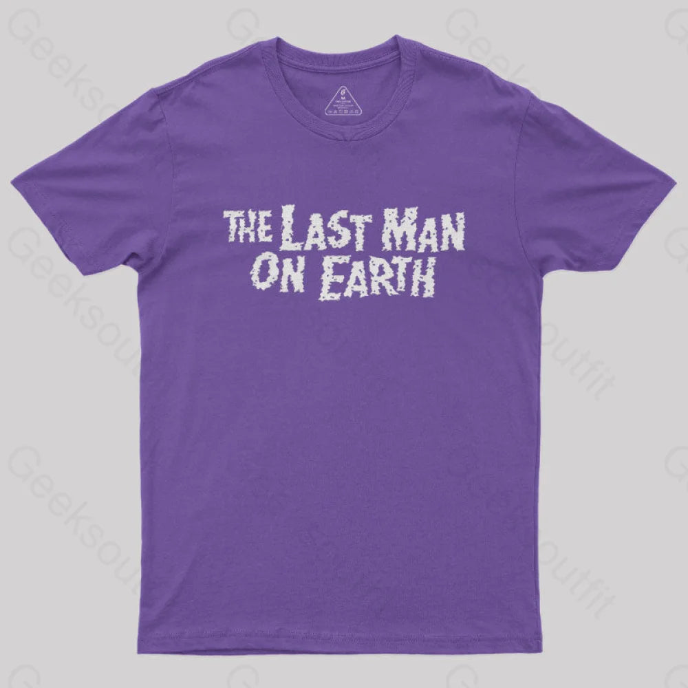 The Last Man On Earth Geek T-Shirt Purple / S