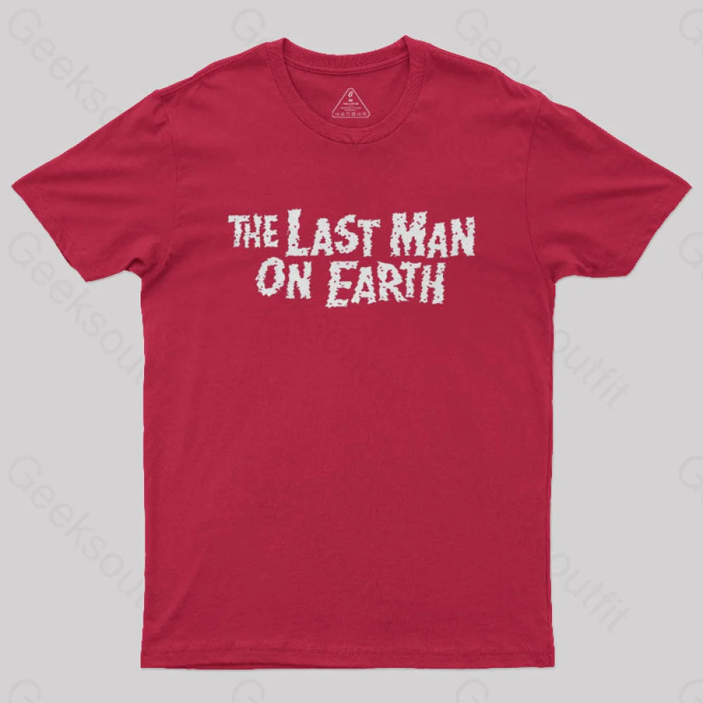 The Last Man On Earth Geek T-Shirt Red / S