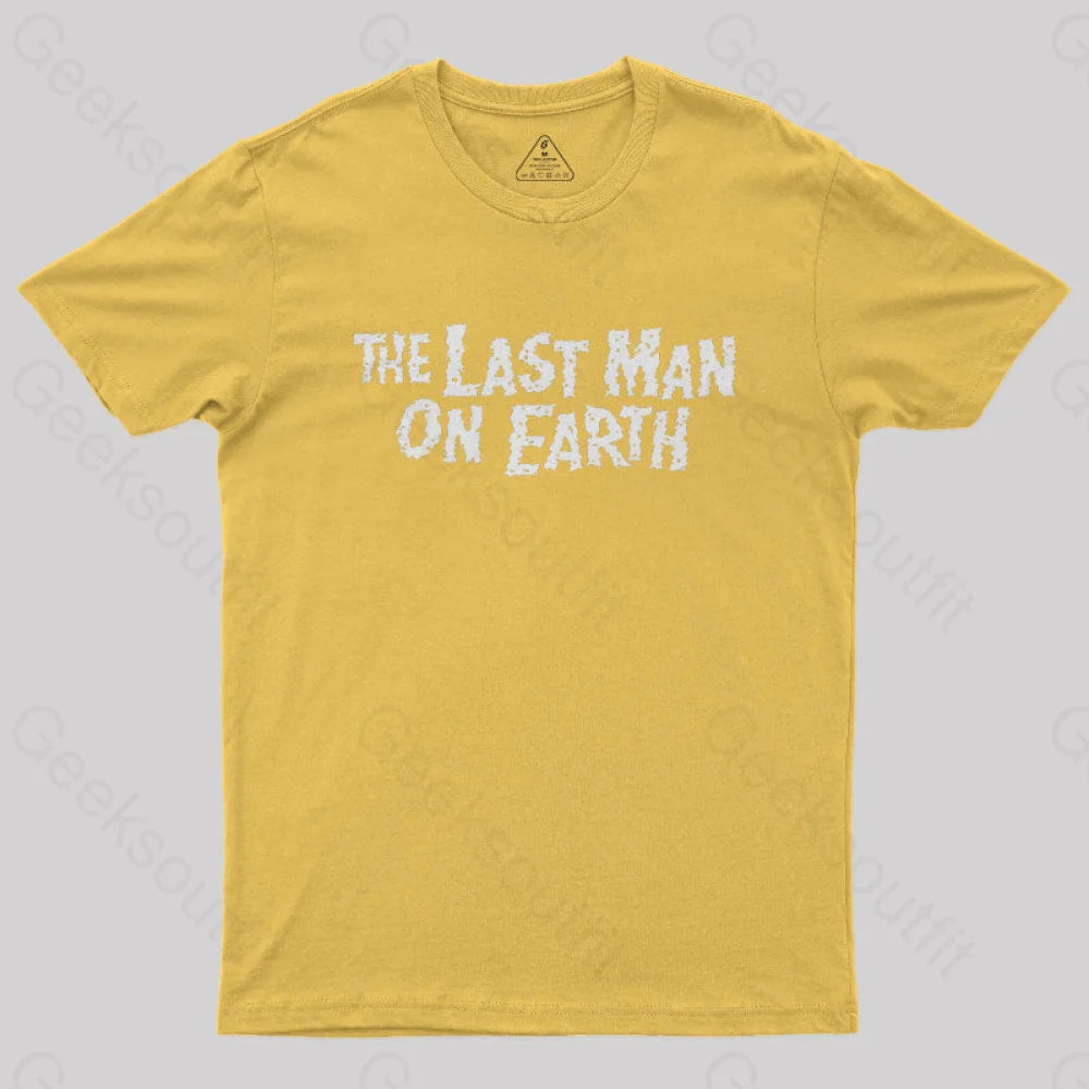 The Last Man On Earth Geek T-Shirt Yellow / S