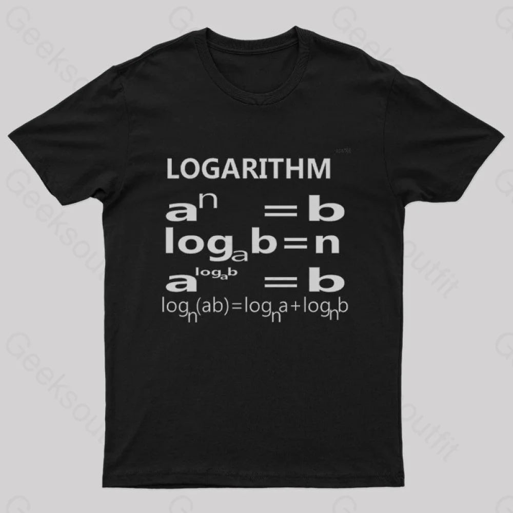 The Logarithm Tri Blend Nerd T-Shirt Black / S