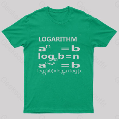 The Logarithm Tri Blend Nerd T-Shirt Green / S