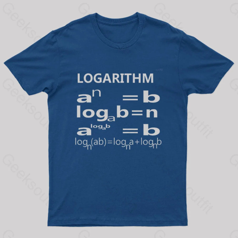 The Logarithm Tri Blend Nerd T-Shirt Navy / S