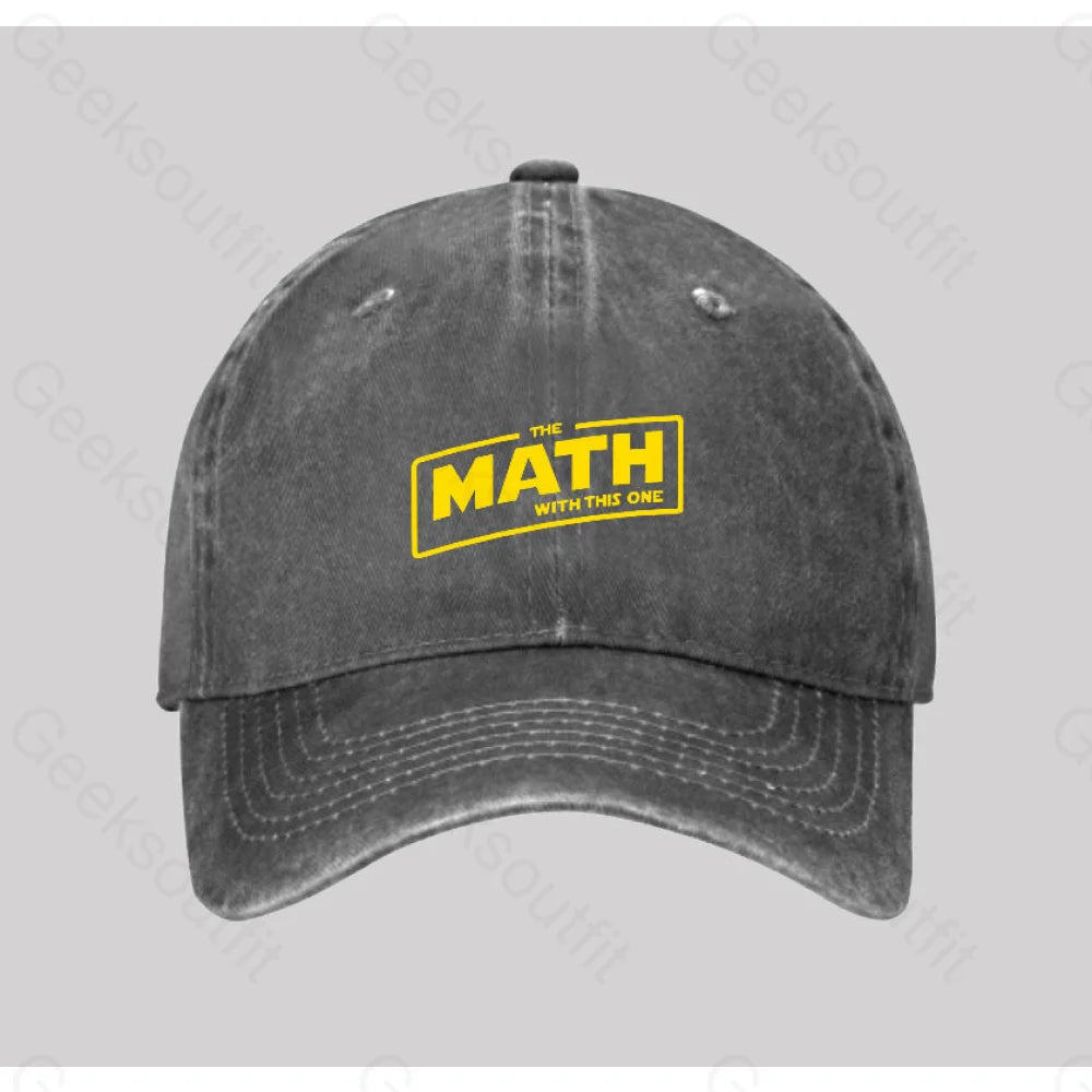 The Math Is Strong Washed Vintage Baseball Cap