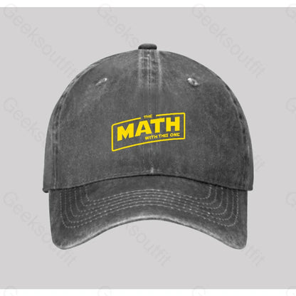 The Math Is Strong Washed Vintage Baseball Cap