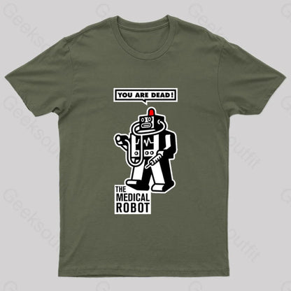 The Medical Robot Geek T-Shirt Army Green / S