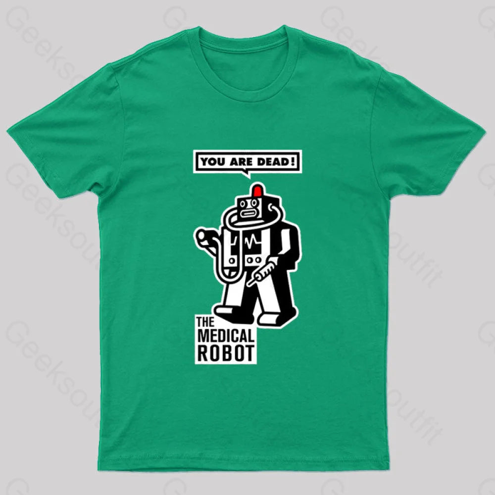 The Medical Robot Geek T-Shirt Green / S