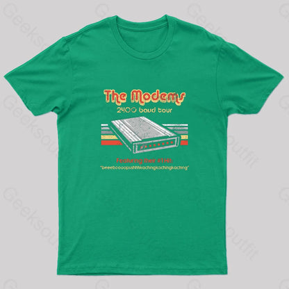 The Modems Nerd T-Shirt Green / S