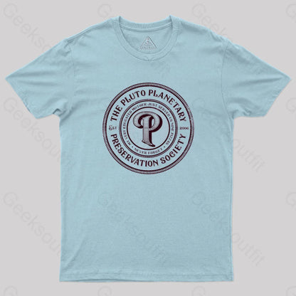 The Pluto Planetary Society T-Shirt Light Blue / S