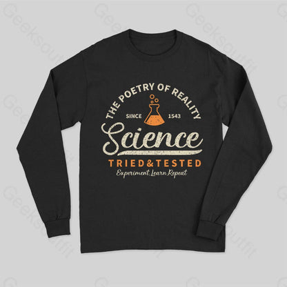 The Poetry Of Reality Long Sleeve T-Shirt Black / S