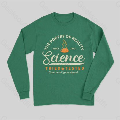 The Poetry Of Reality Long Sleeve T-Shirt Green / S