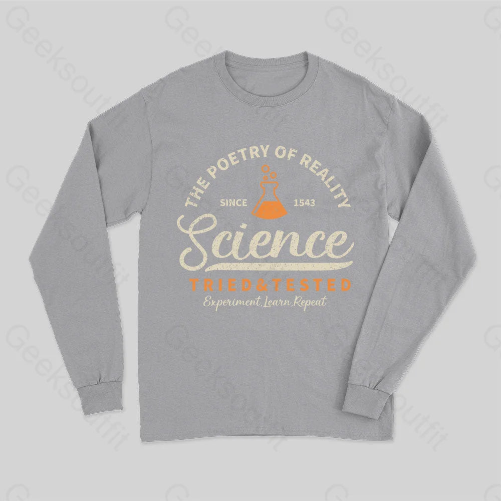 The Poetry Of Reality Long Sleeve T-Shirt Grey / S