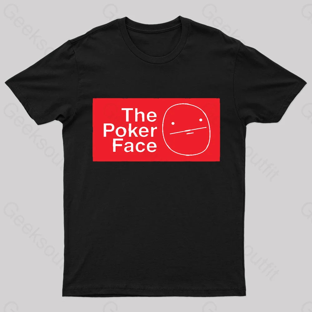 The Poker Face Nerd T-Shirt Black / S