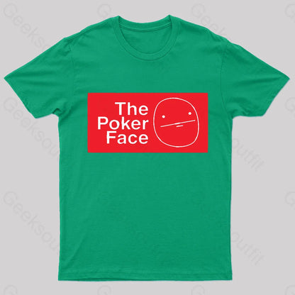 The Poker Face Nerd T-Shirt Green / S