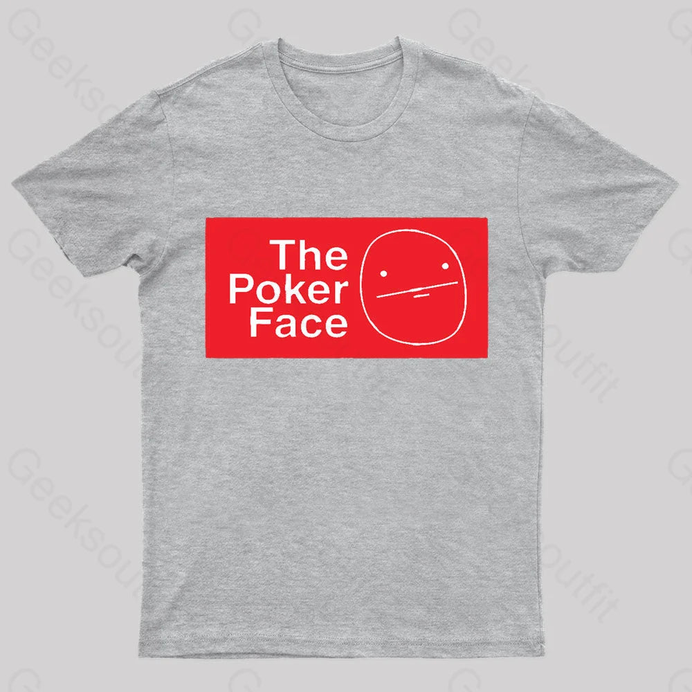 The Poker Face Nerd T-Shirt Grey / S