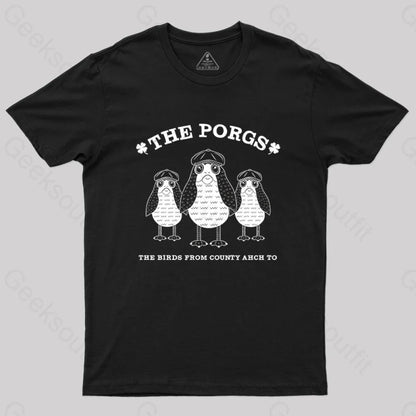 The Porgs–The Birds From County Ahch-To T-Shirt Black / S