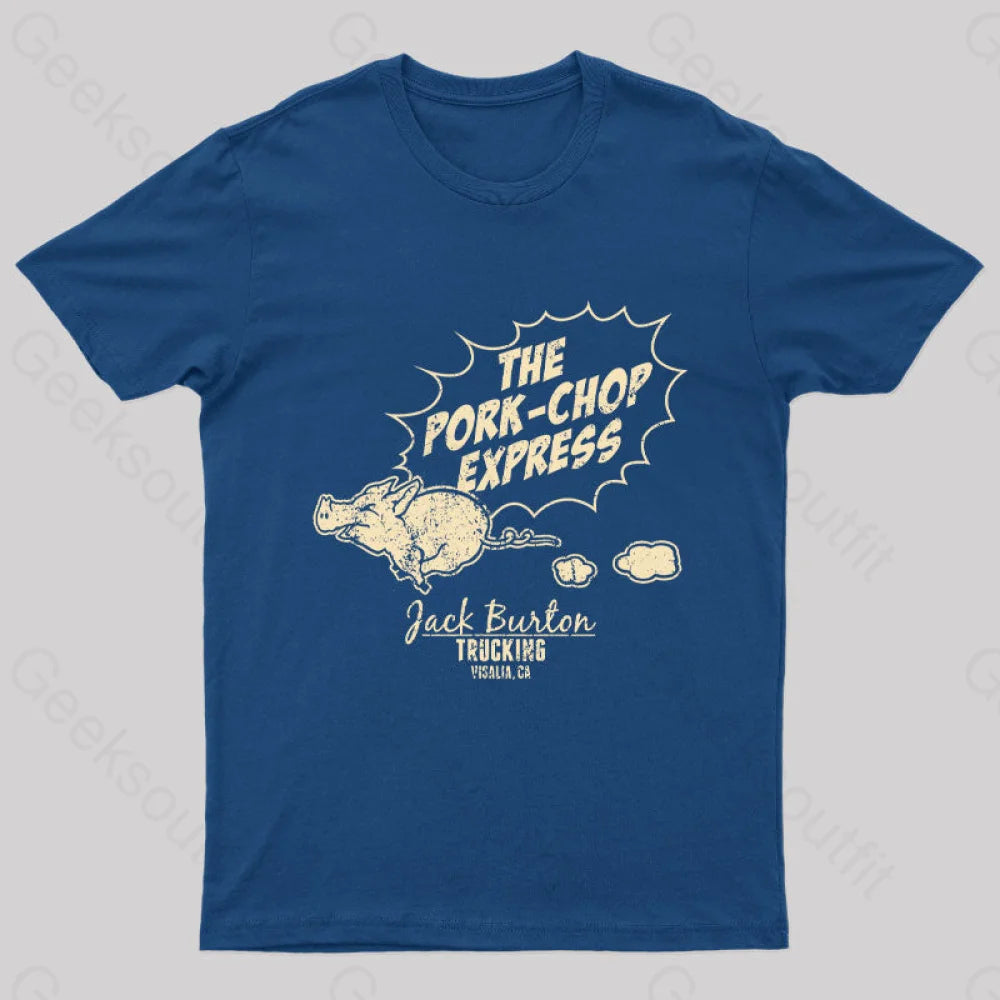 The Pork Chop Express Geek T-Shirt Navy / S