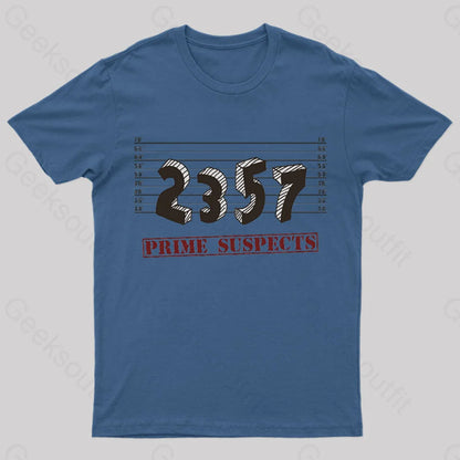 The Prime Number Suspects T-Shirt Navy / S