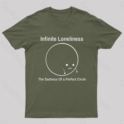 The Sadness Of A Perfect Circle Nerd T-Shirt Army Green / S