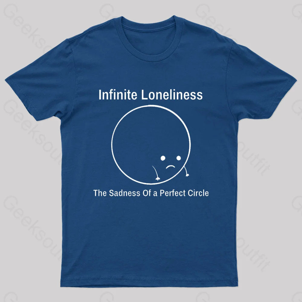 The Sadness Of A Perfect Circle Nerd T-Shirt Navy / S