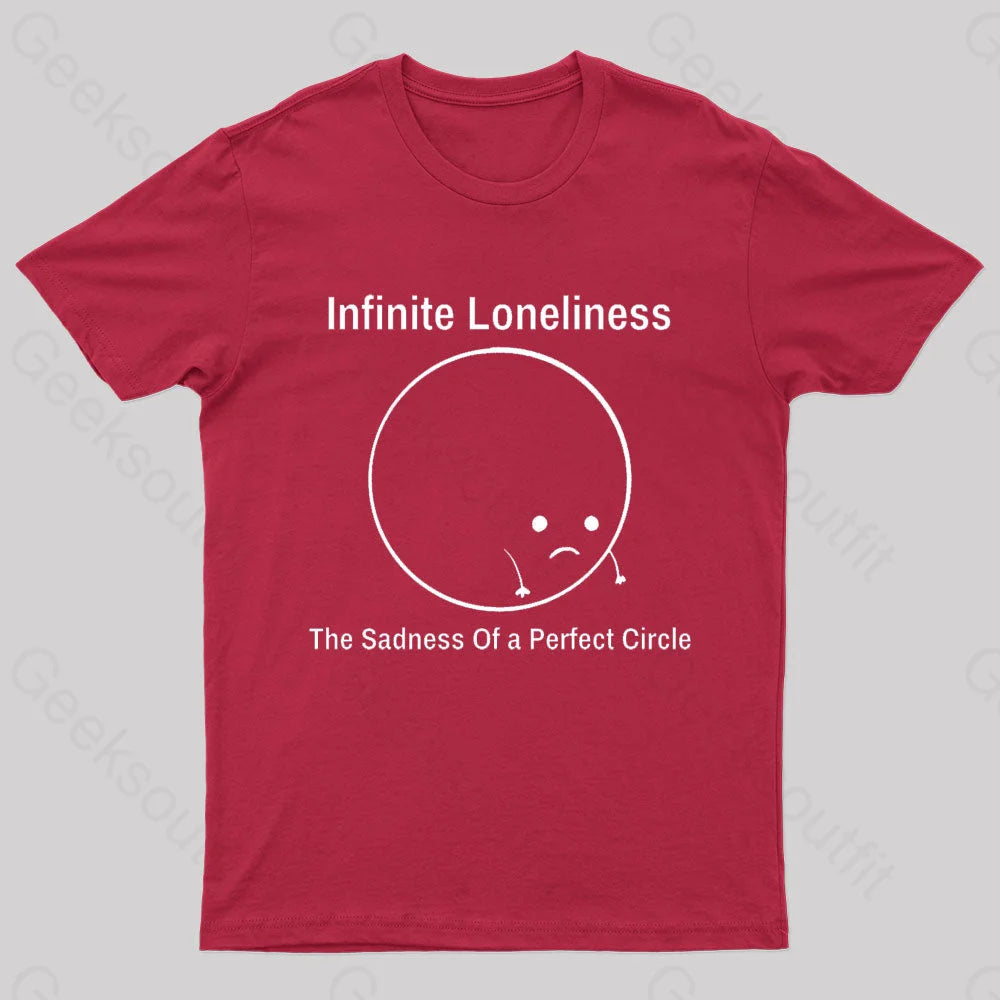 The Sadness Of A Perfect Circle Nerd T-Shirt Red / S