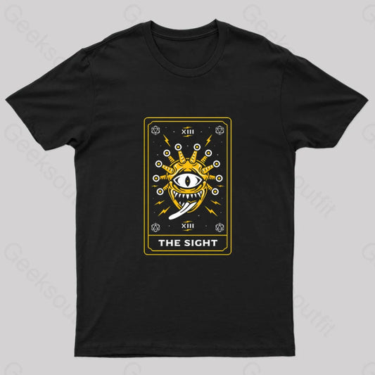 The Sight Tarot Card Nerd T-Shirt Black / S