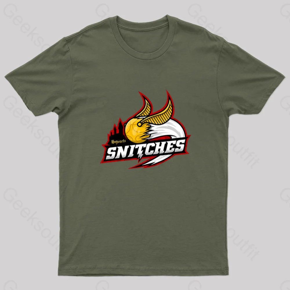 The Snitches Geek T-Shirt Army Green / S